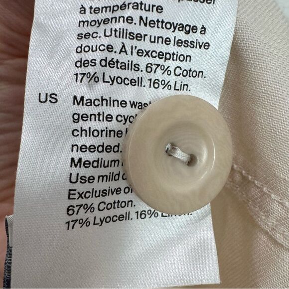 NEW COS Barrel-Leg Drawstring Trousers in Ivory - Picture 12 of 12